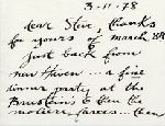 ALS from Bob Osborn to Steve Parks, librarian of the Elizabethan Club, page 1.