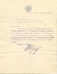 Letter of introduction from Peruvian President Augusto Leguia to Colonel Don Pablo T. Salmon, Prefect of the Department of Ayacucho.