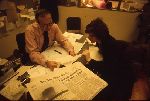 Yale student as an intern at the New Haven Register.