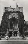 High Street entrance of Sterling Memorial Library.