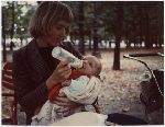 Anne S. Lindbergh (Anne Jr.) and son Charles Feydy.