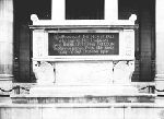 Cenotaph in front of University Dining Hall memoralizing Yale men who died in World War I, 1914-1918.