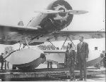 Charles A. and Anne Morrow Lindbergh prior to Atlantic Survey Flight.