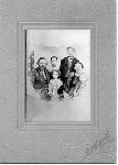 August Lindbergh, Charles A. Lindbergh's grandfather, with his wife, Louisa and children.