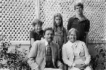 President A. Bartlett and Toni Giamatti and their children.