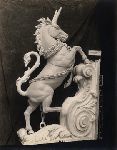 Yale Quadrangle unicorn, modeled in plaster.