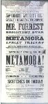 Metamora" playbill, National Theater, Washington, D.C..