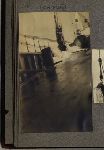 Wave breaking over the deck of Dr. Lewis Stimson's yacht, Fleur-de-Lys, during 1905 Trans-Atlantic Race (album page 28).