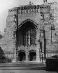 High Street entrance to Sterling Memorial Library, 1930.