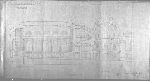 Longitudinal section plan of Woolsey Hall and Memorial Hall.