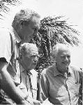 (l. to r.) Roger H. Coryell, Sam Pryor, and Charles A. Lindbergh, 1971.