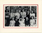 Elizabeth Morrow and her Morrow, Morgan, and Lindbergh grandchildren on the family Christmas card.