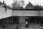 Cross Campus library courtyard.