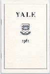Cover of the Class Day program sponsored by the Yale College Class of 1961.