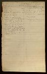 Field book fragment, with the following headings: "Bibliography," "Catalogue of collection," "List of objects to be got"